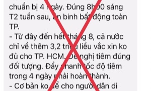 “Không cho người dân di chuyển trong 7 ngày” là thông tin giả mạo